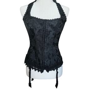 Vintage Fredrick's Hollywood  goth core Dream Halter Corset sz 36